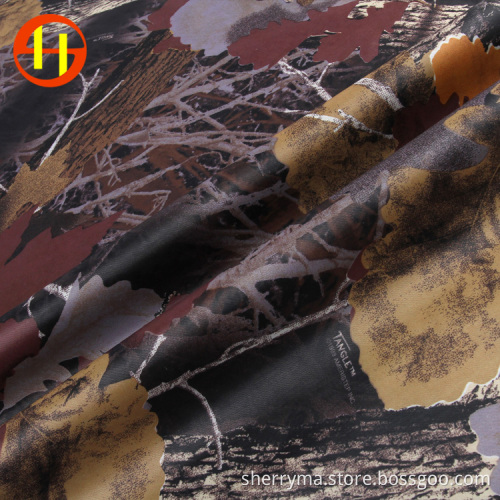 Lining waterproof printed coated polyester taffeta fabric